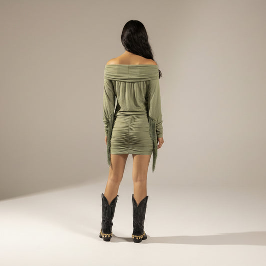 Rodeo Mini Dress with Tassels