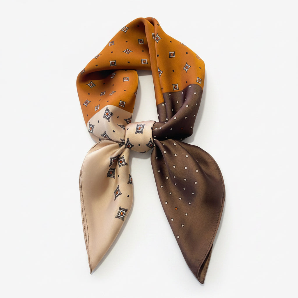 Silky Tricolor Scarf