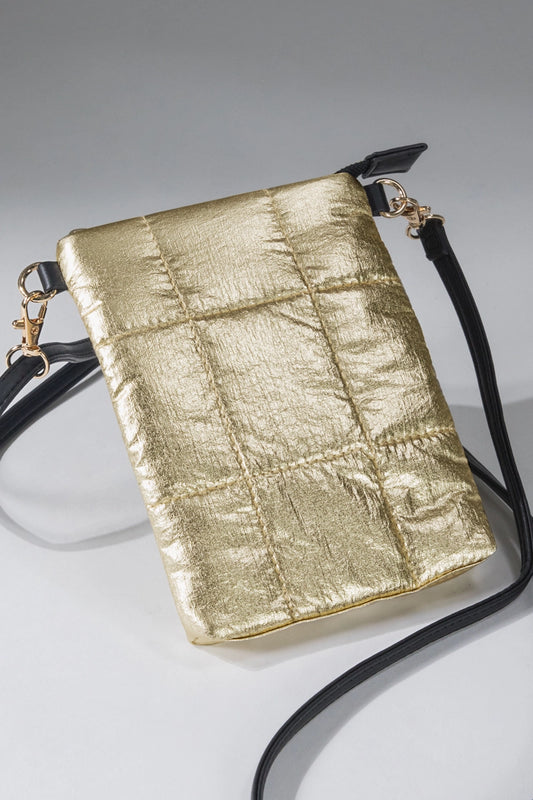 Gold Metallic Cross Body