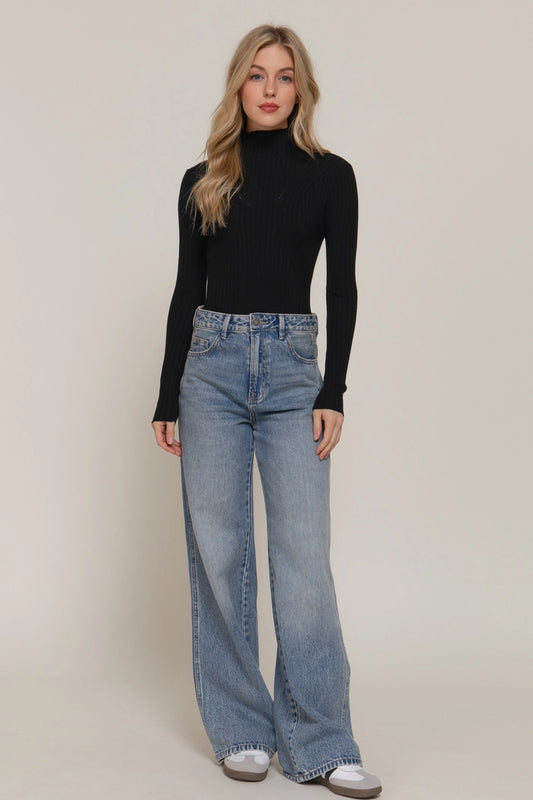 Long Sleeve Turtle Neck Bodysuit