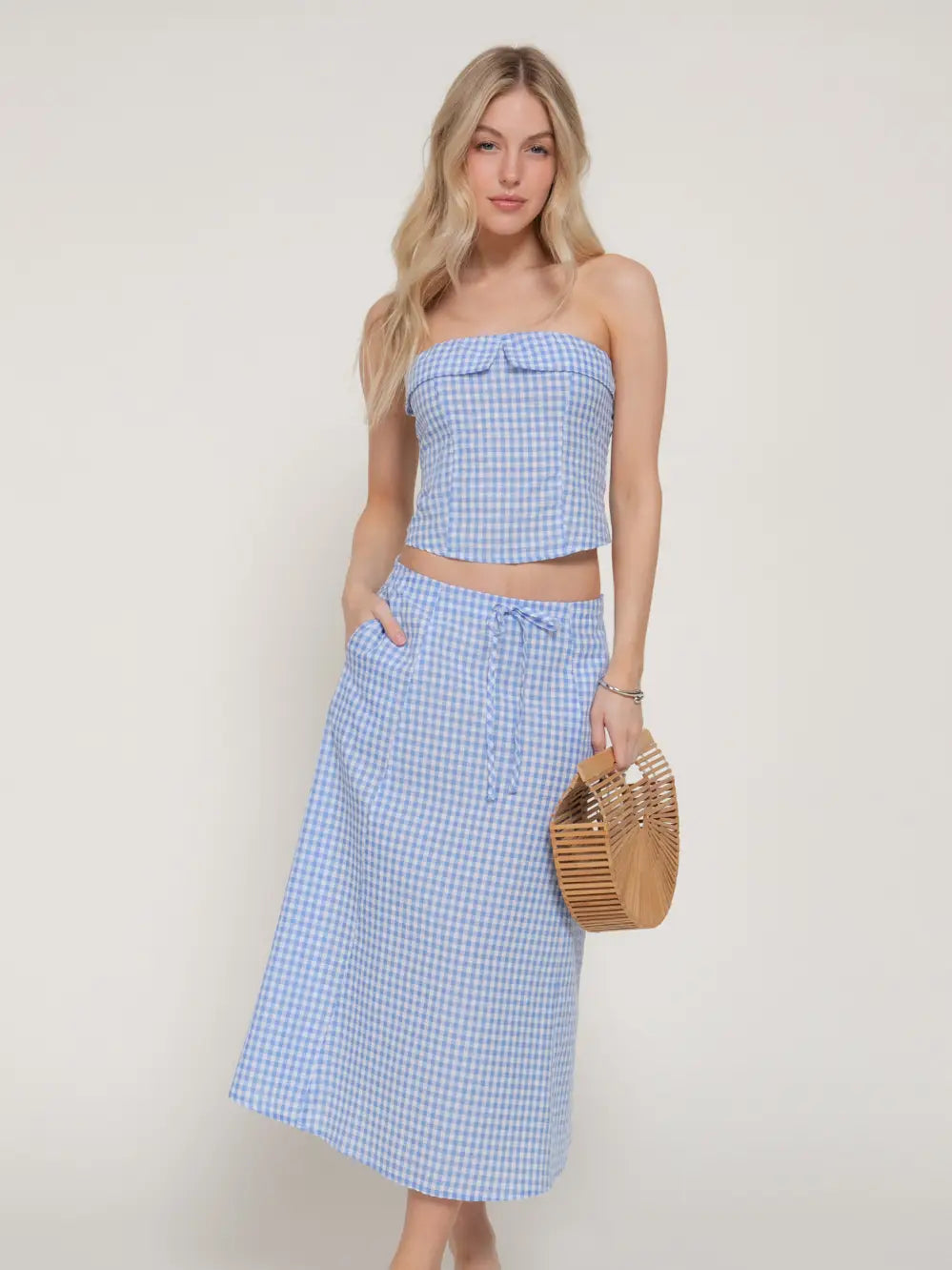 Britt Strapless Top & Skirt Set