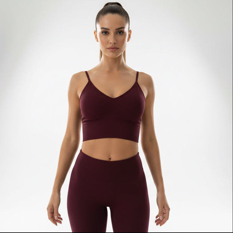 Maroon Sports Bra