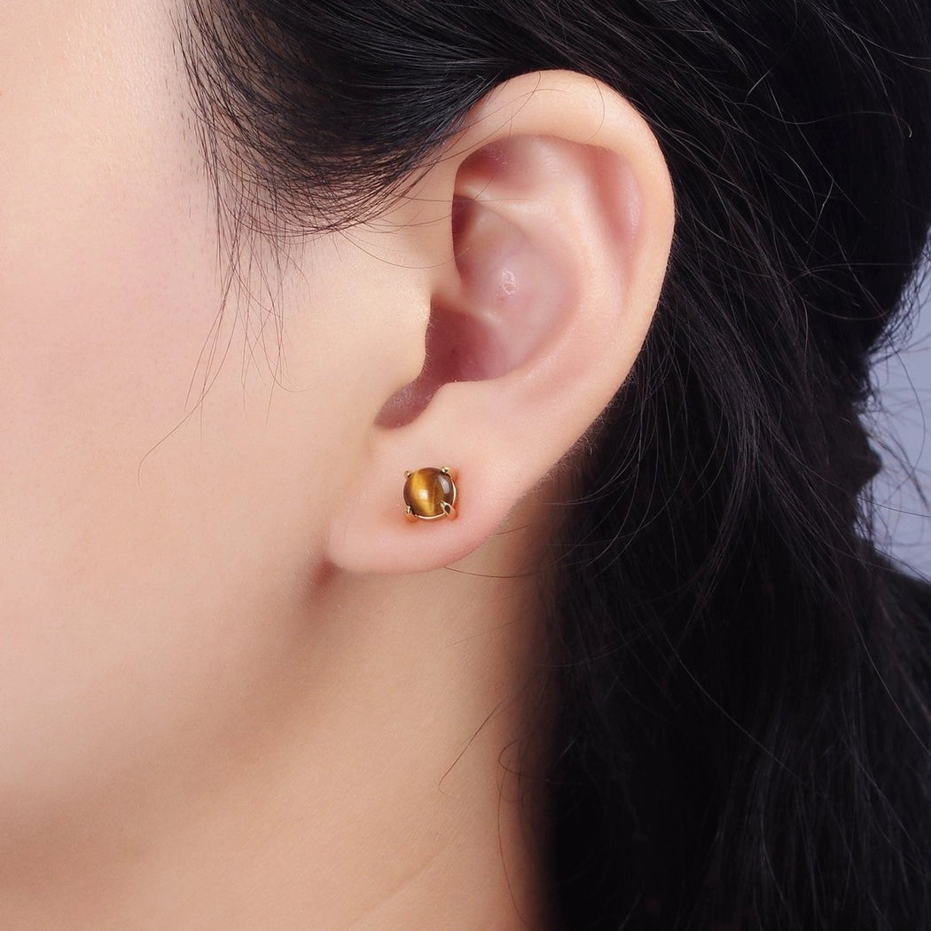 Tiger Eye Studs