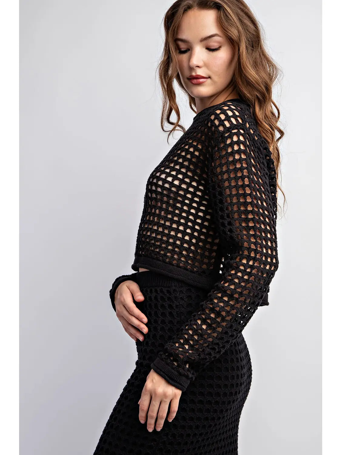 Crochet Long Sleeve Top