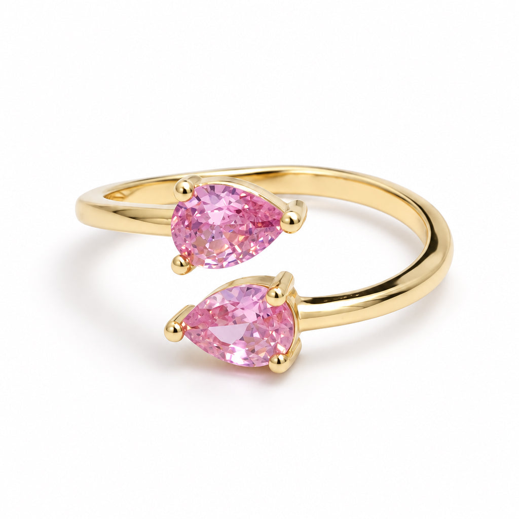 Double Tear Drop Ring