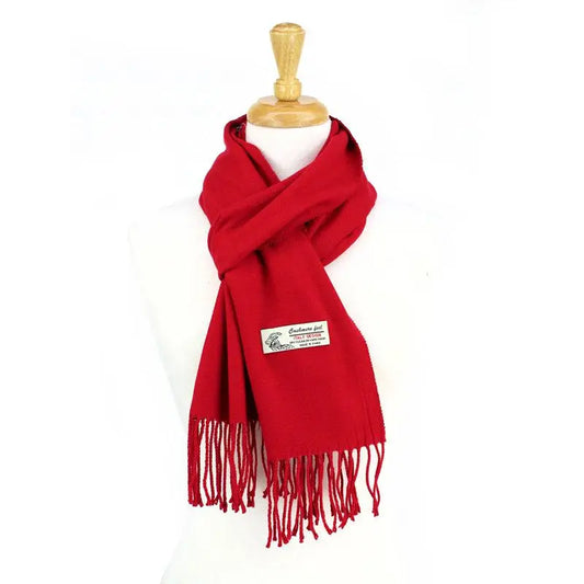 Cashmere Feel Scarf Red
