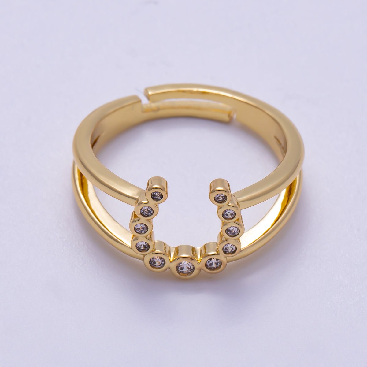 Horse Shoe Band Ring