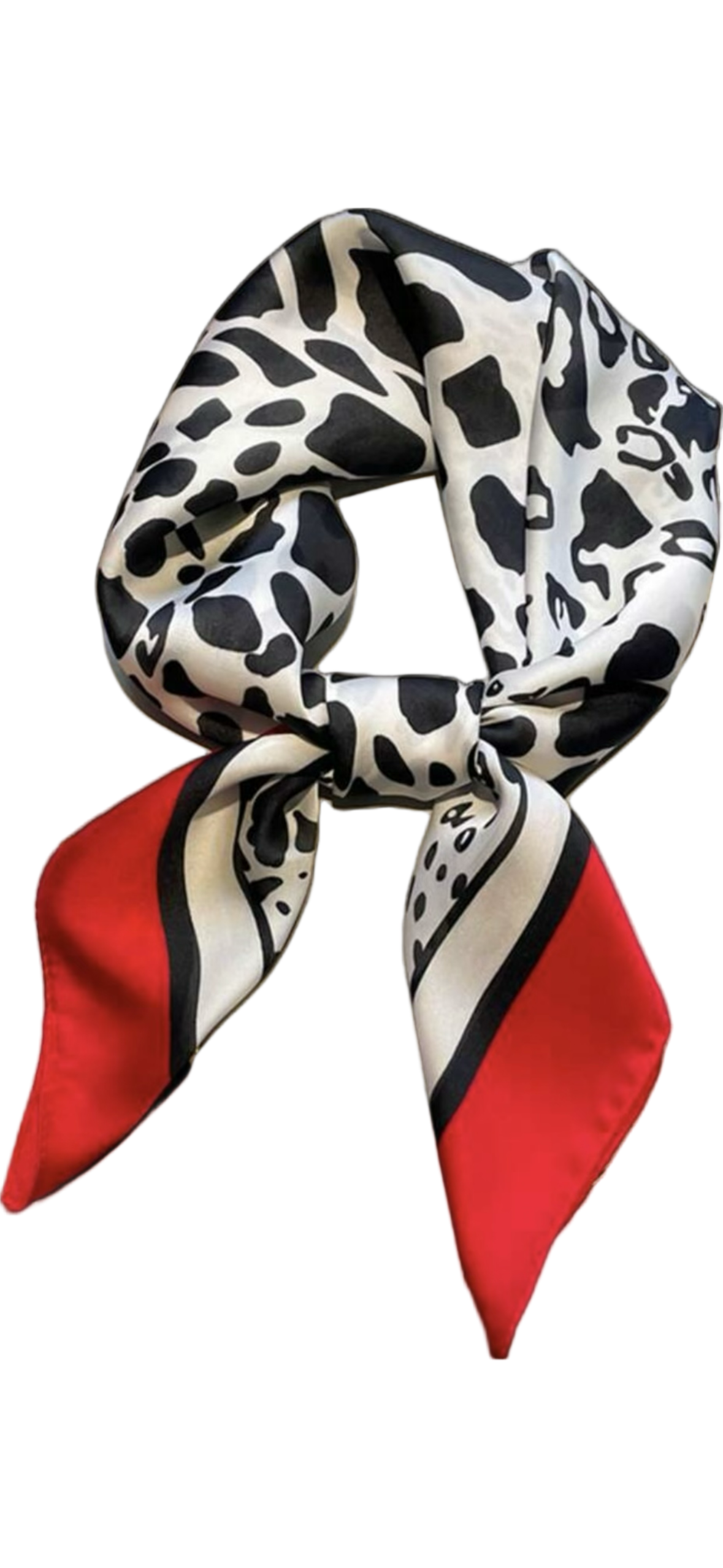 Silky Animal Print Scarf