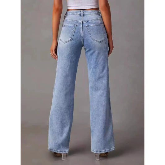 High Waisted Loose Denim Jeans