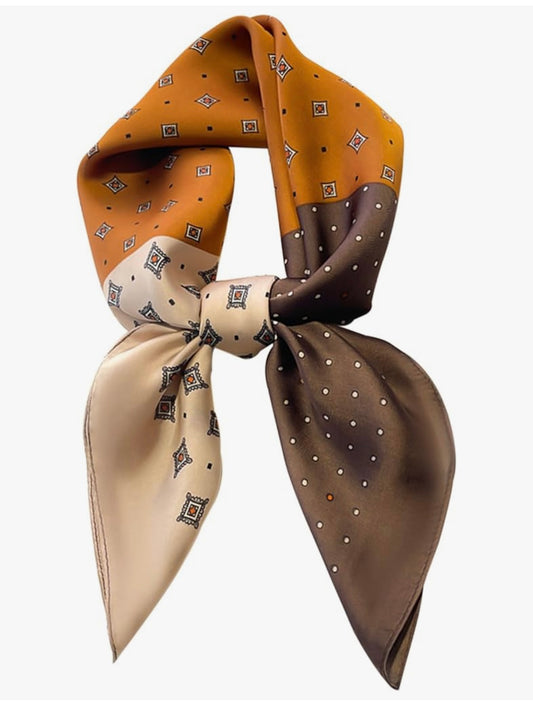 Silky Tricolor Scarf