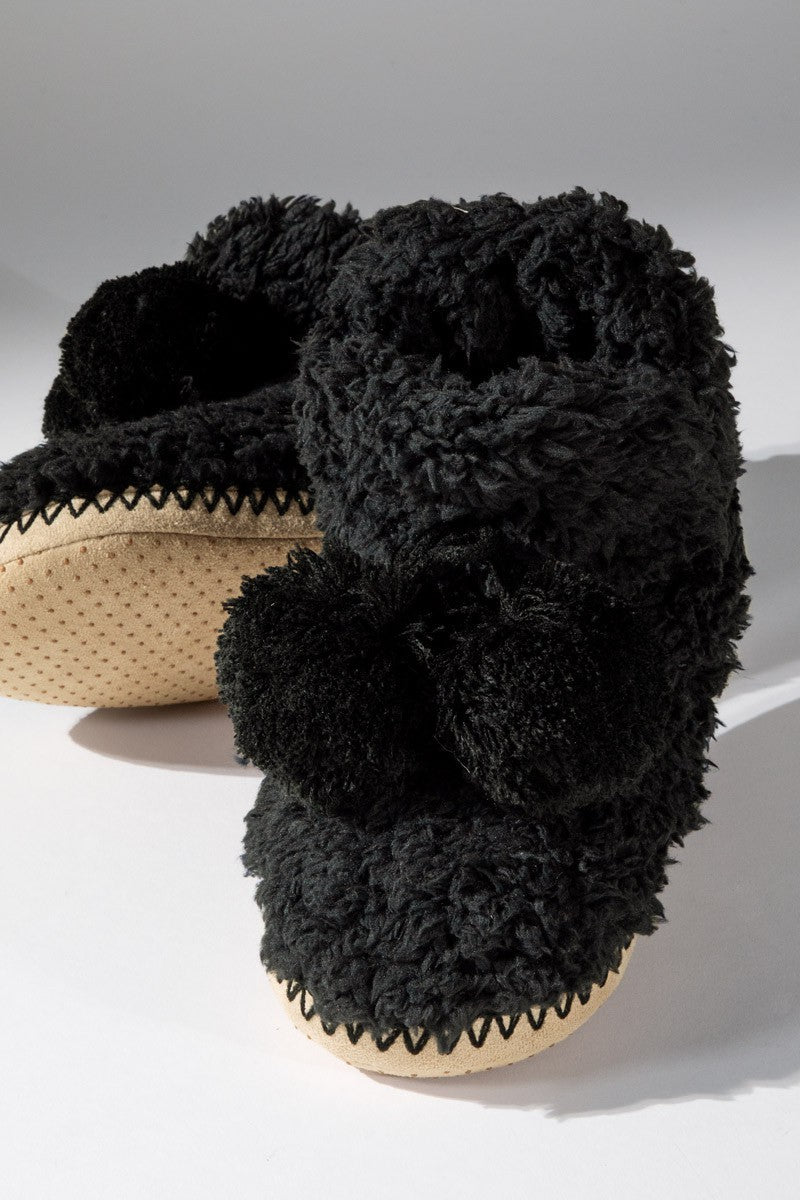 Black Cozy Booties
