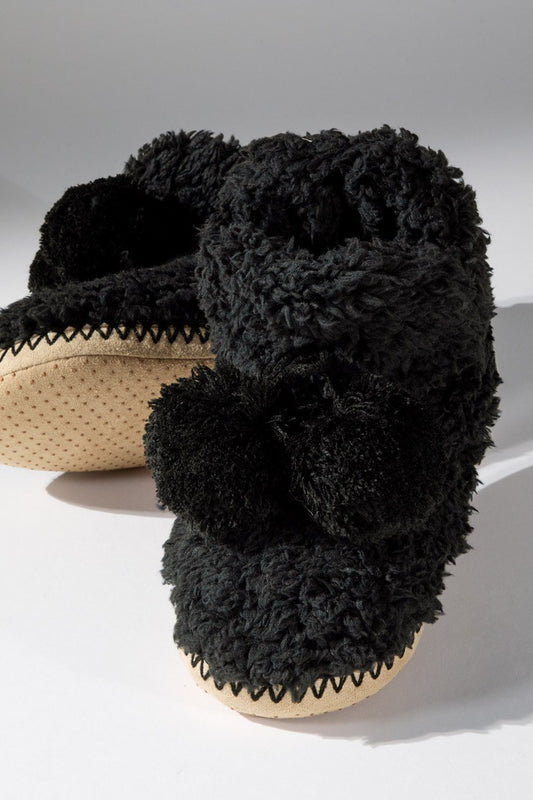 Black Cozy Booties