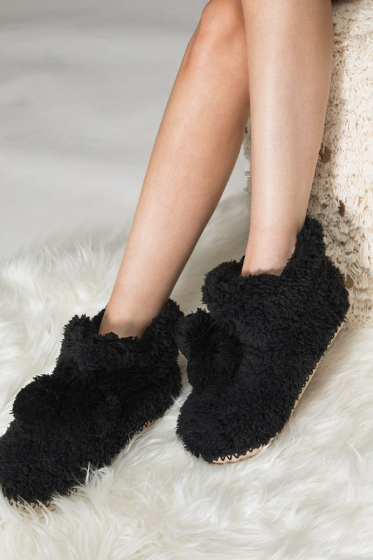 Black Cozy Booties