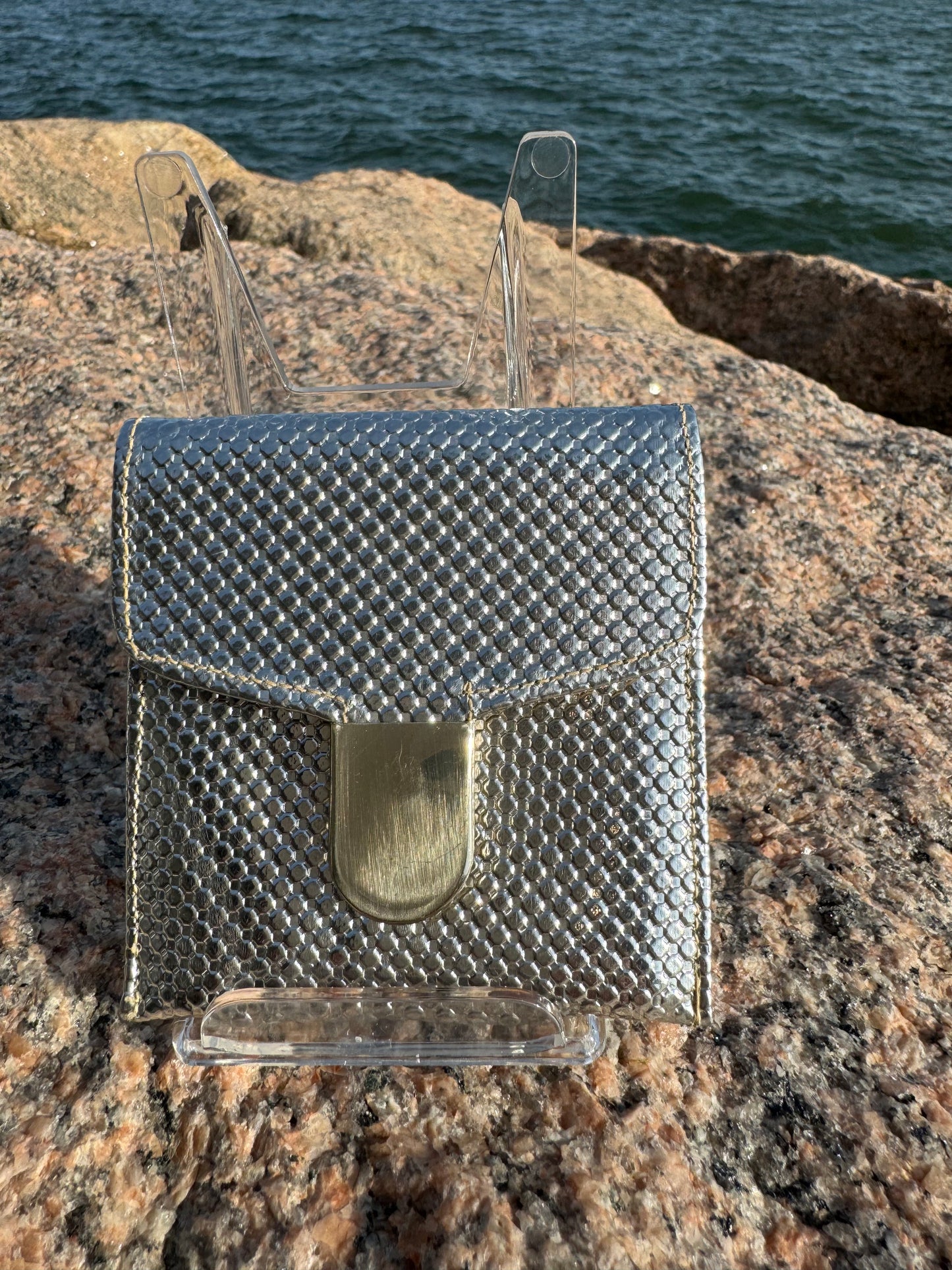Silver Clutch, Coin Purse & Wallet