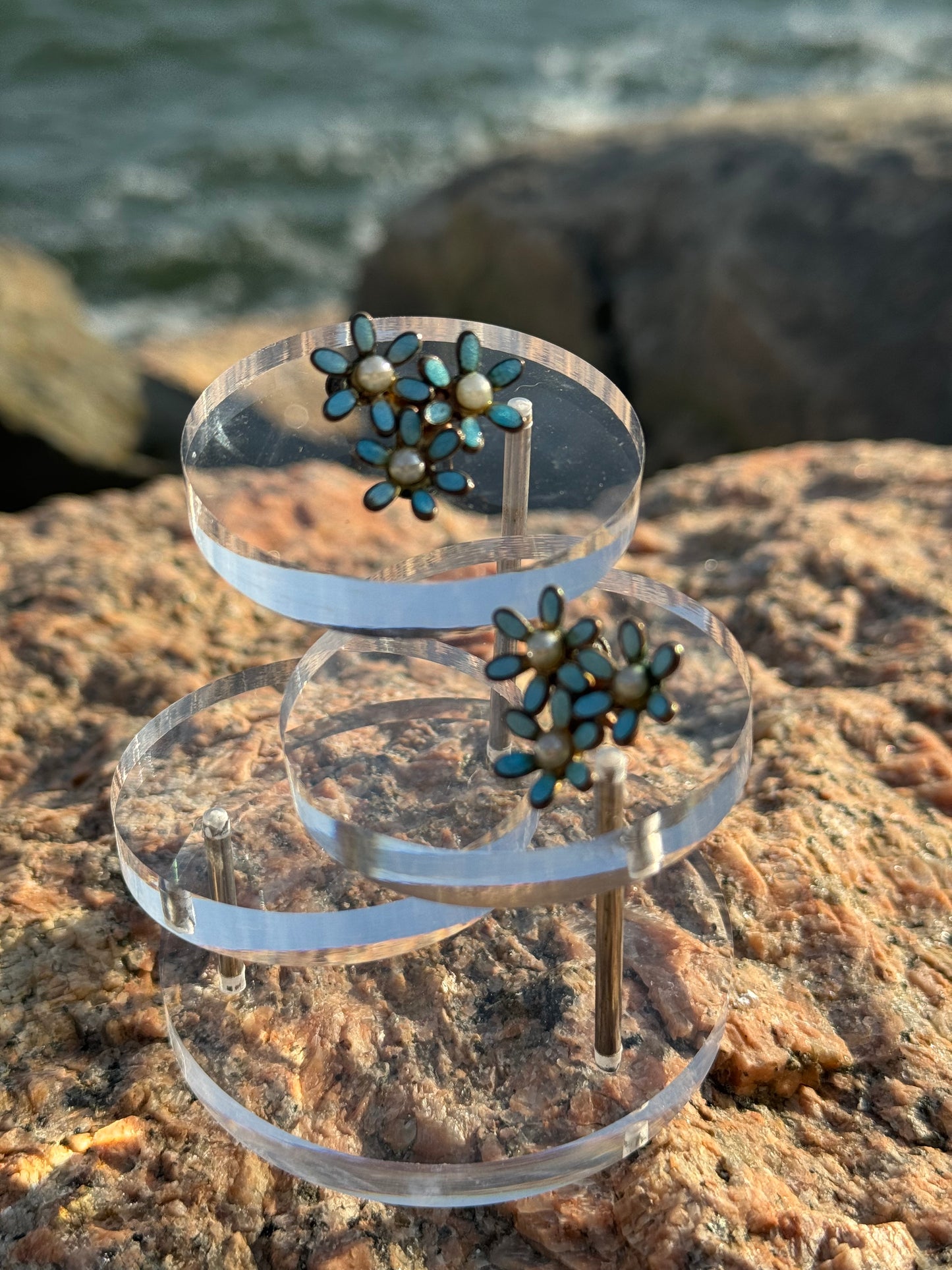 Costume Flower Earrings
