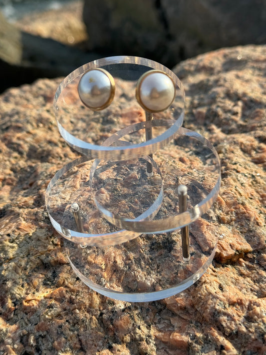 Pearl Clip on Earrings