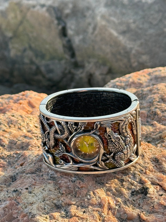 Cuff Bracelet Alligators with Reptiles II