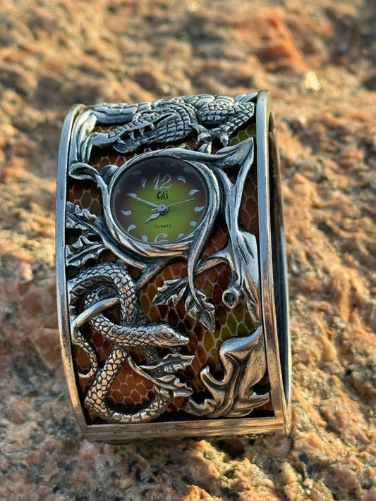 Cuff Bracelet Alligators with Reptiles II