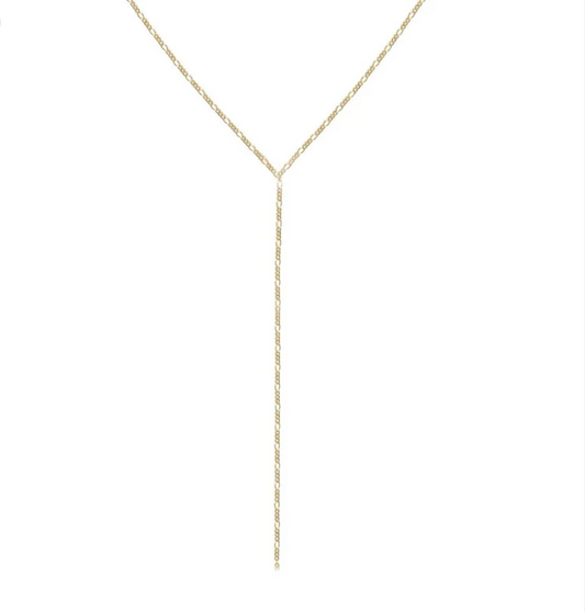 Lariat Gold Necklace