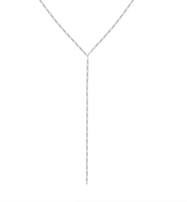 Lariat Silver Necklace