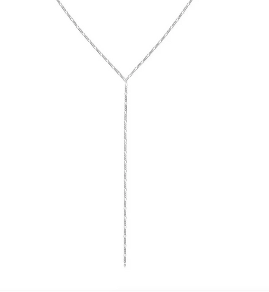 Lariat Silver Necklace