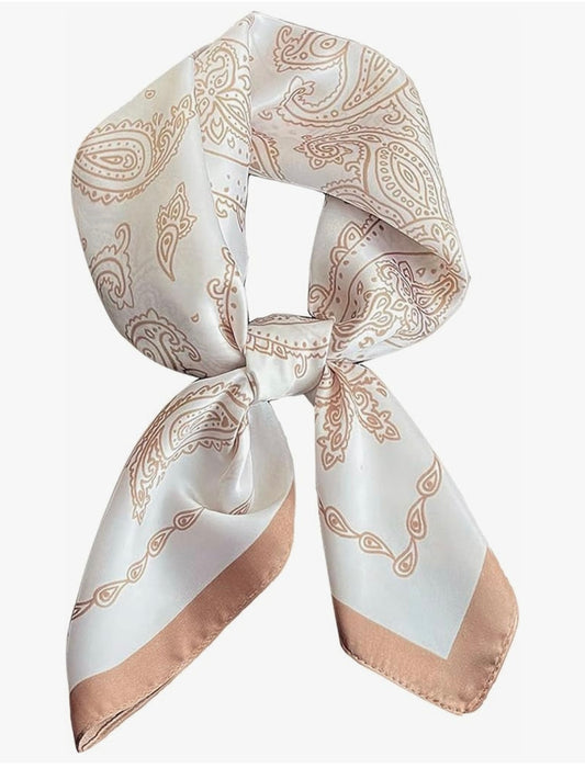 Silky Paisley Floral Scarf