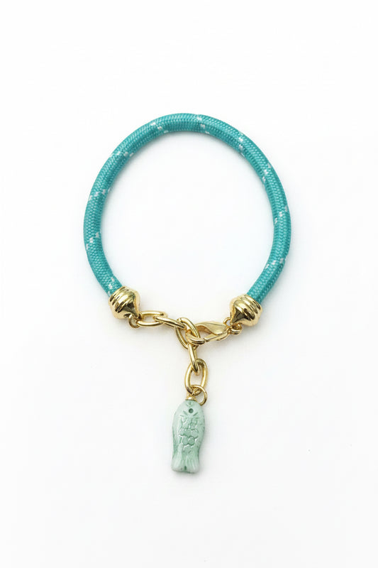Aquamarine Necklace with Butterfly Charm