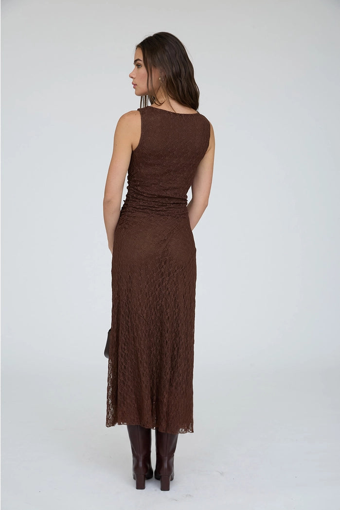 The Mia Lace  Ruched  Dress