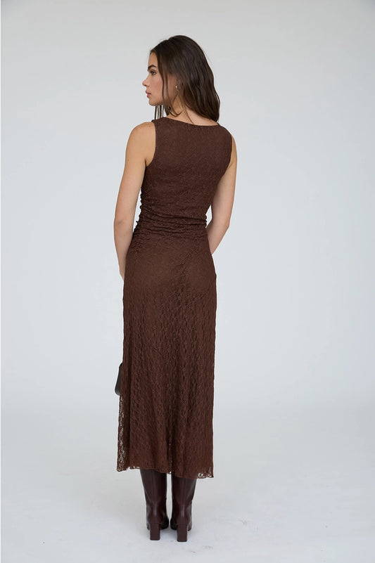 The Mia Lace  Ruched  Dress