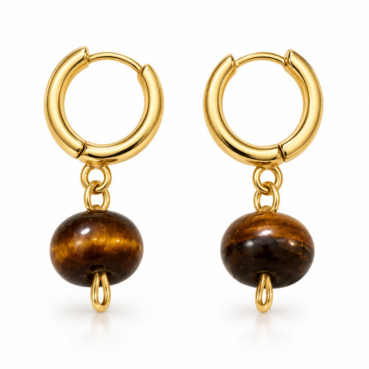 Mini Tigers Eye Earrings