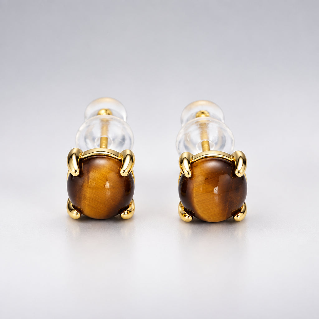 Tiger Eye Studs
