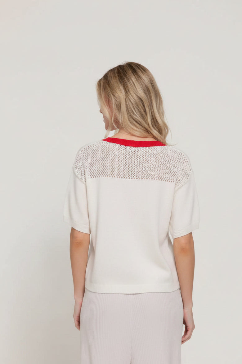 The Myr Crab  Knit Top