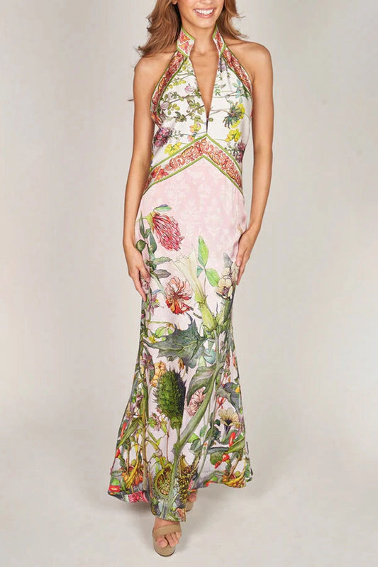 Halter Floral Dress