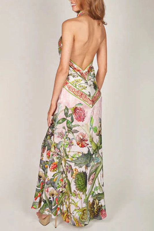 Halter Floral Dress