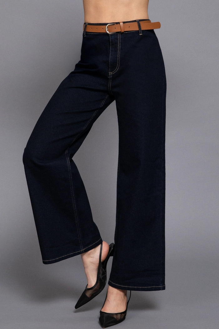 The Charlotte Belted Relaxed Jeans