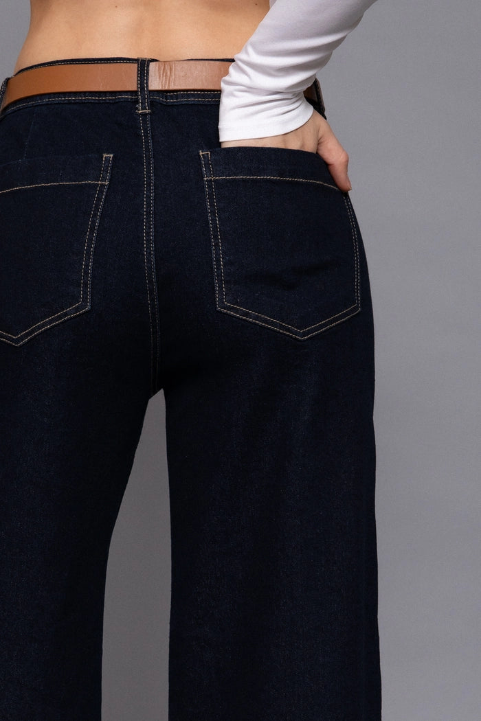 The Charlotte Belted Relaxed Jeans
