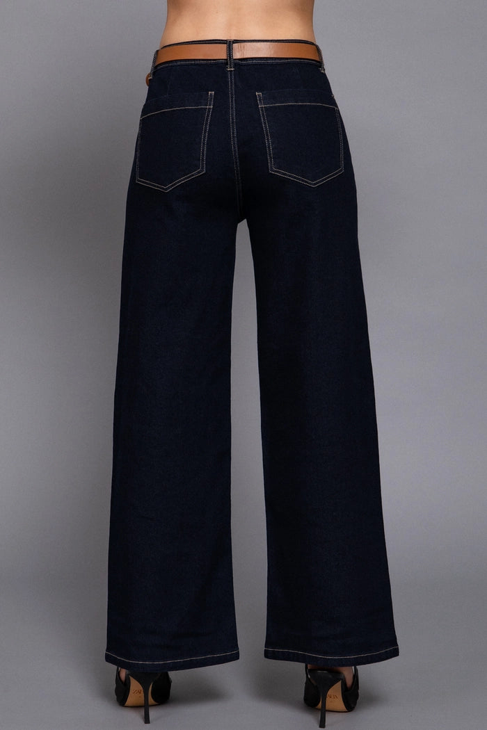 The Charlotte Belted Relaxed Jeans