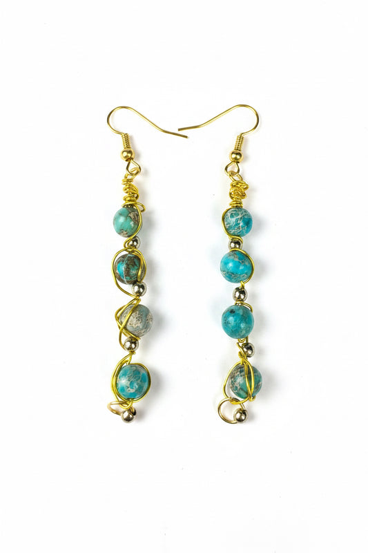Turquoise Beaded Earrings