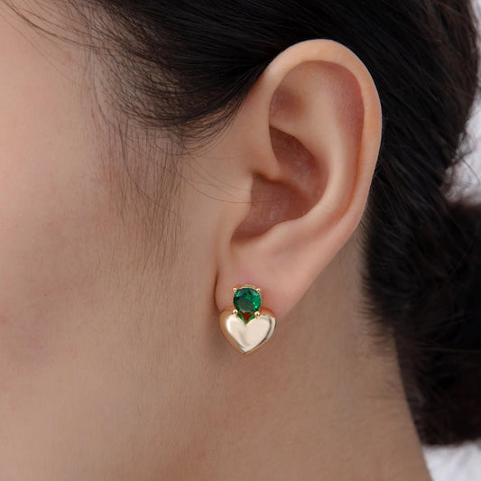 Heart Stud Earrings