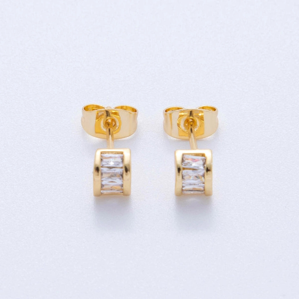 Baguette Stud Earrings