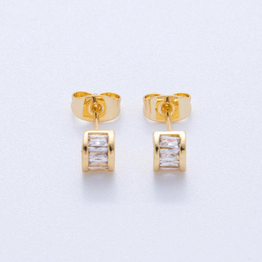 Baguette Stud Earrings