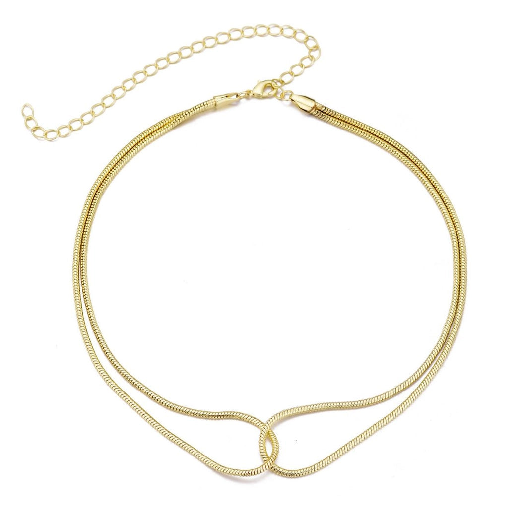 Interlocking Rope Chain Necklace