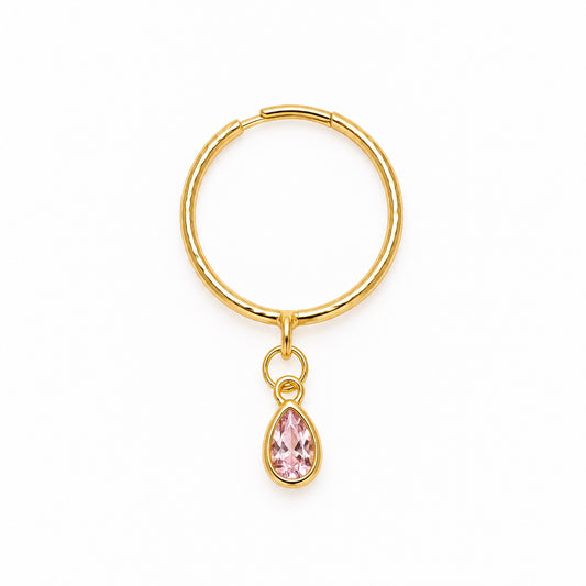 The Ashley Ring with Pink  Dangling Charm PRE-ORDER