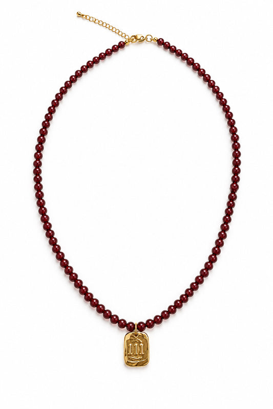 The Rose Necklace with 111 Charm