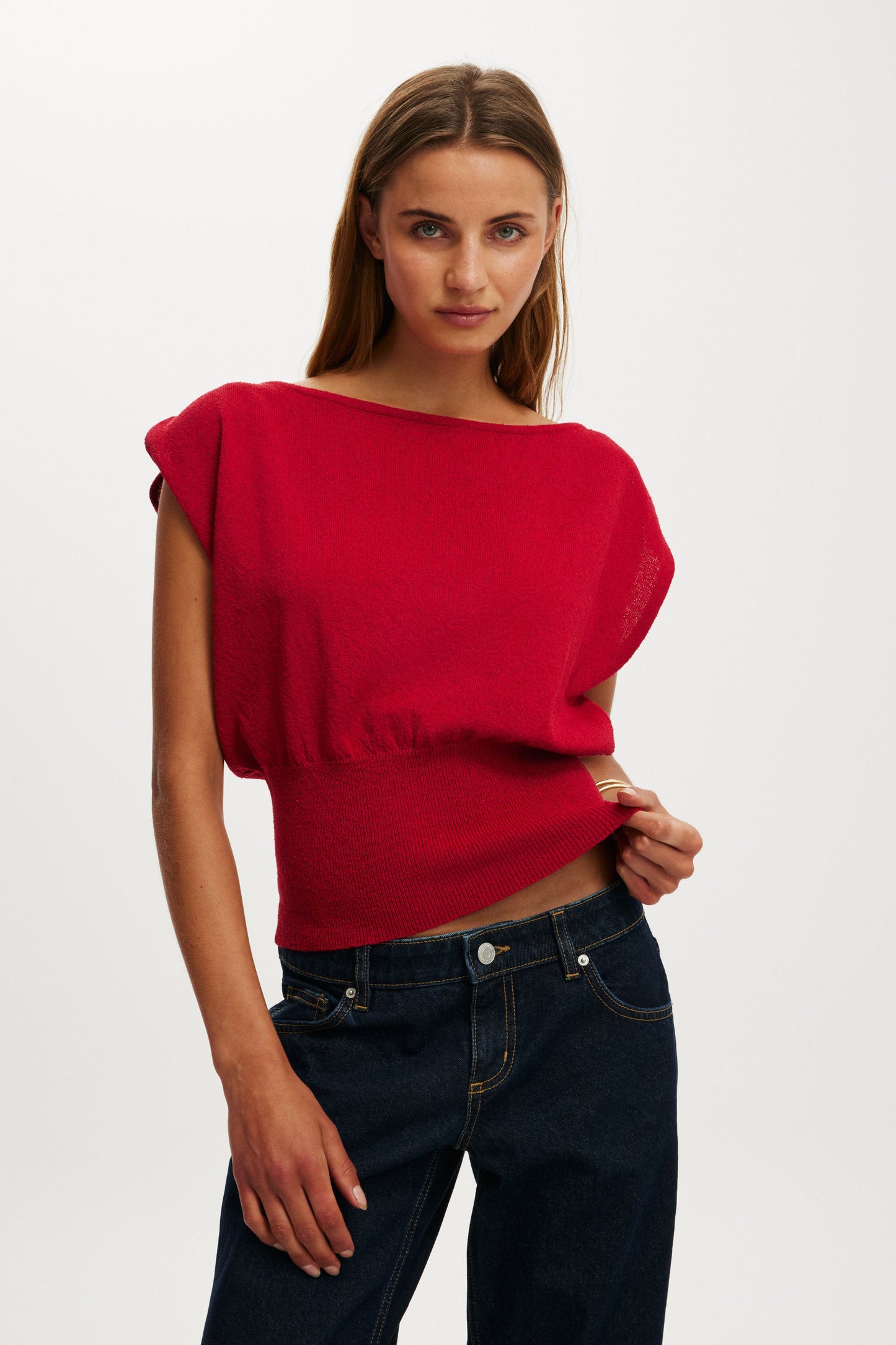 Batwing Knit Top