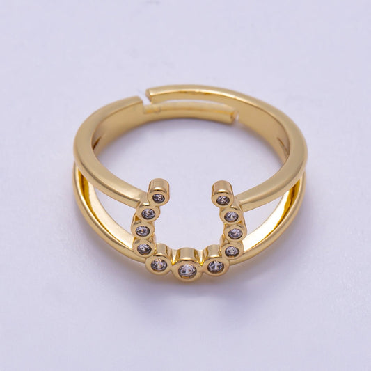 Horse Shoe Band Ring