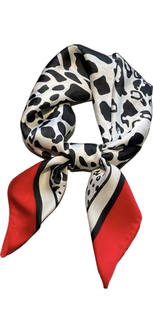 Silky Animal Print  Scarf