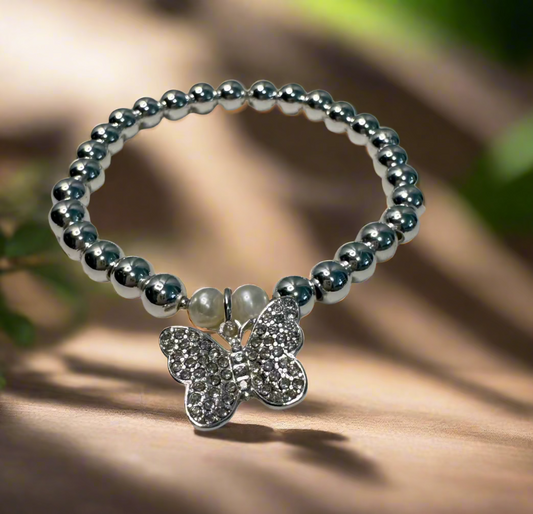 Silver Butterfly Bracelet