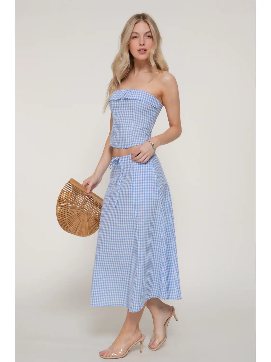 Britt Strapless Top & Skirt Set