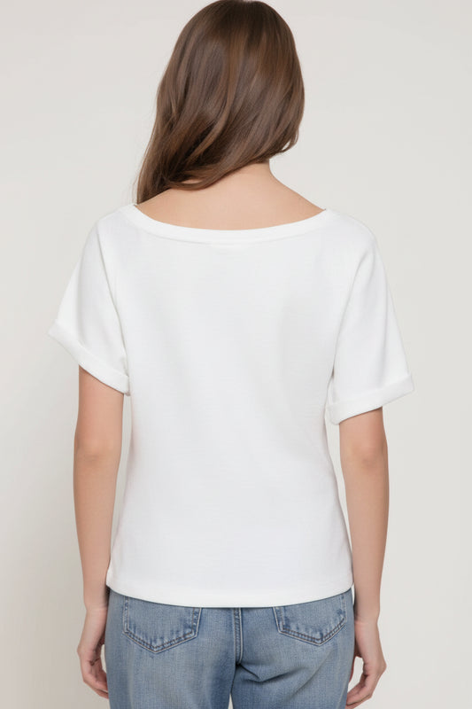Scuba off The Shoulder Top
